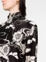 Jil Sander Jurk met bloemenprint Zwart - Thumbnail 3