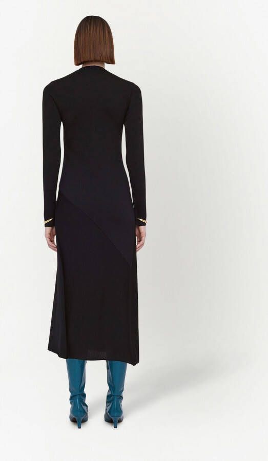 Jil Sander Jurk met sieraden hals Zwart