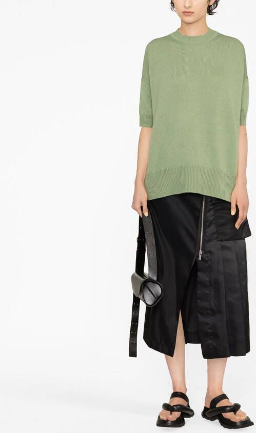 Jil Sander Kasjmier top Groen