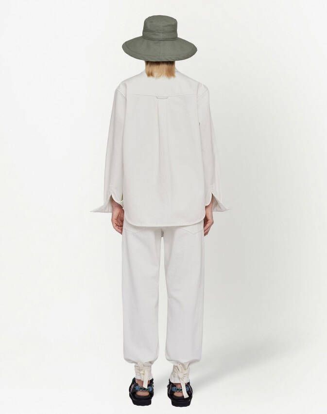 Jil Sander Katoenen blouse Wit