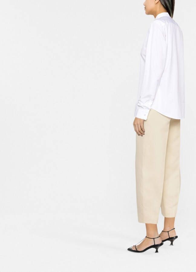 Jil Sander Katoenen blouse Wit