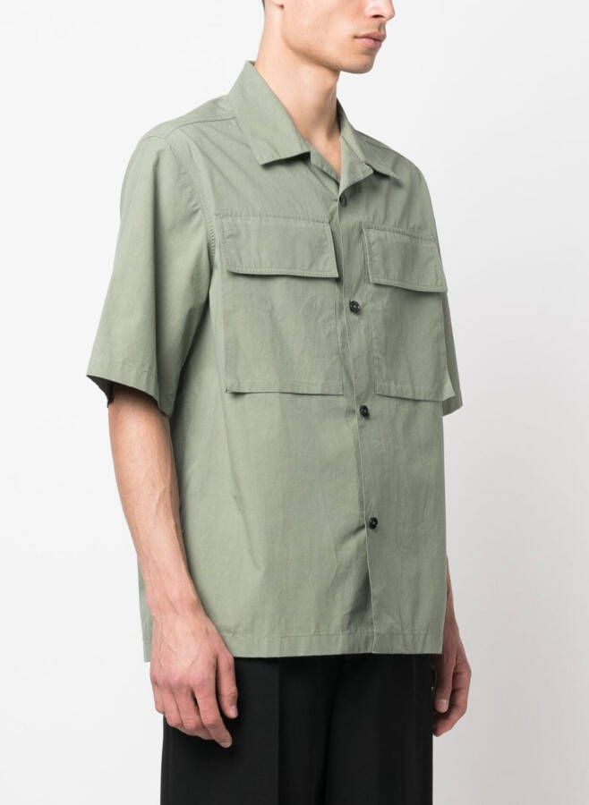 Jil Sander Katoenen overhemd Groen