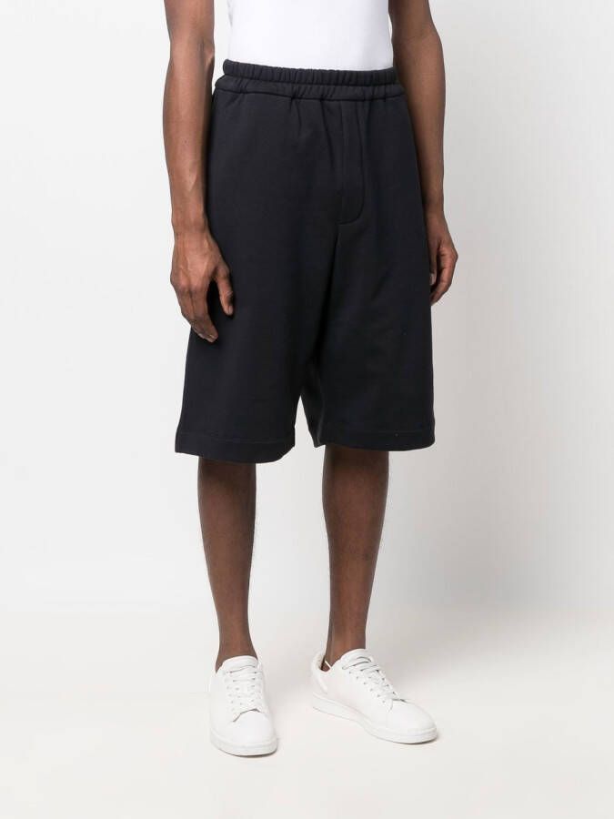 Jil Sander Katoenen trainingsshorts Blauw