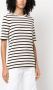 Jil Sander Gestreept T-shirt Beige - Thumbnail 3