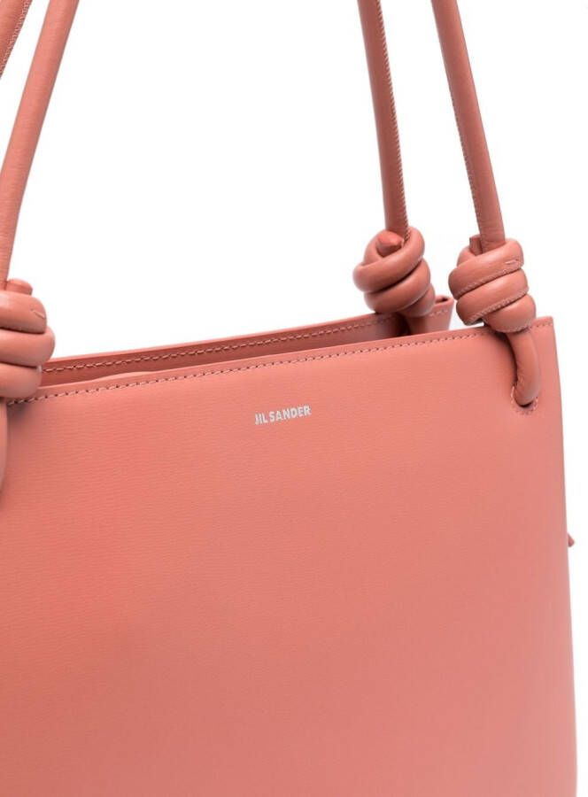 Jil Sander Shopper met geknoopt detail Roze