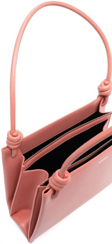 Jil Sander Shopper met geknoopt detail Roze