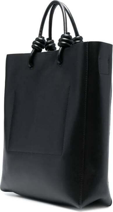 Jil Sander Shopper met geknoopt detail Zwart