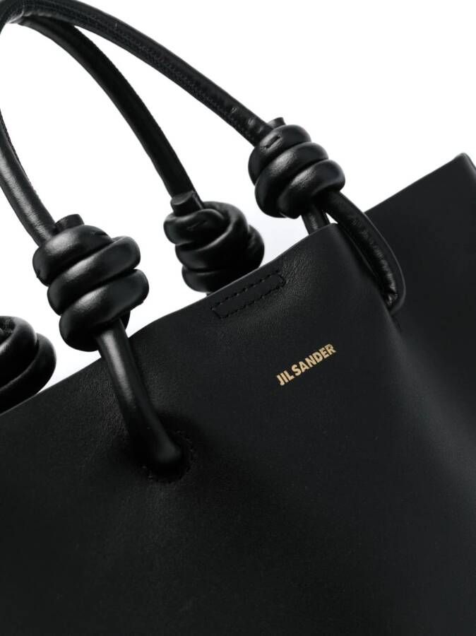 Jil Sander Shopper met geknoopt detail Zwart