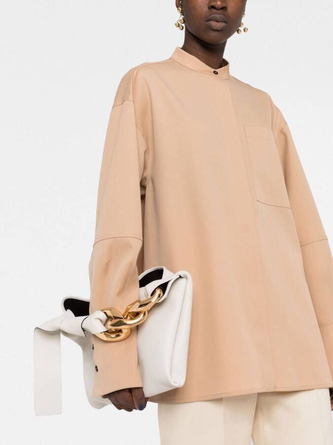 Jil Sander Kraagloze blouse Bruin