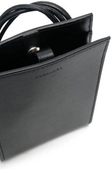 Jil Sander Leren tas Zwart