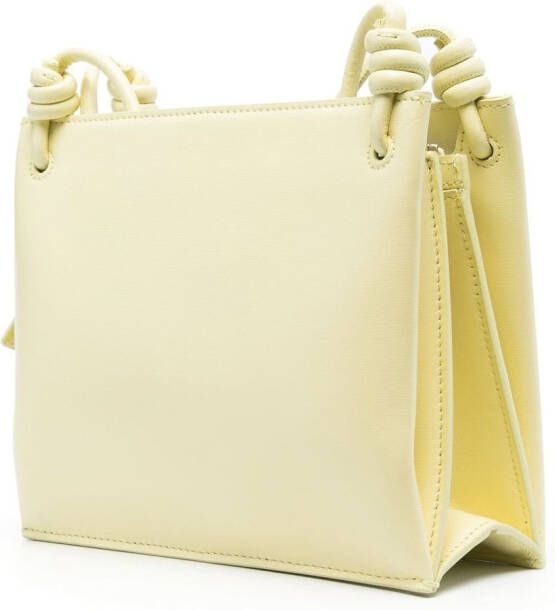 Jil Sander Leren schoudertas Geel