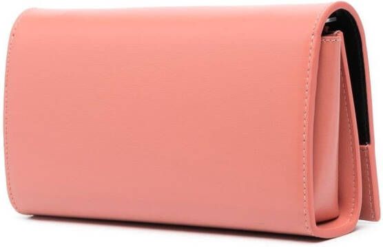 Jil Sander Leren crossbodytas Roze
