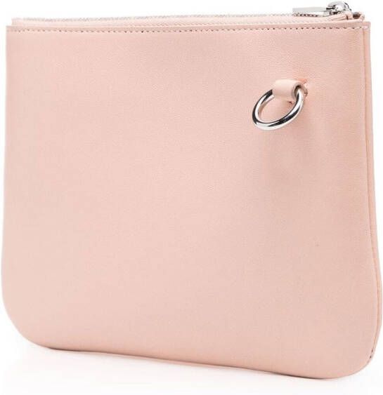 Jil Sander Leren mini-crossbodytas Roze