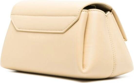 Jil Sander Leren schoudertas Geel