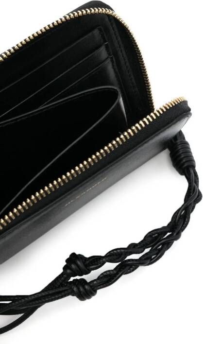 Jil Sander Portemonnee met logo Zwart