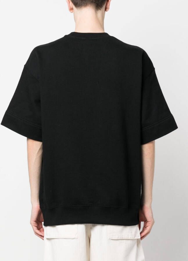 Jil Sander Sweater met logopatch Zwart