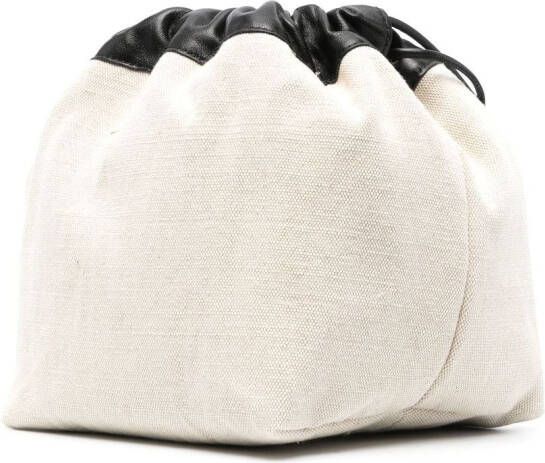 Jil Sander Bucket-tas met logoprint Beige