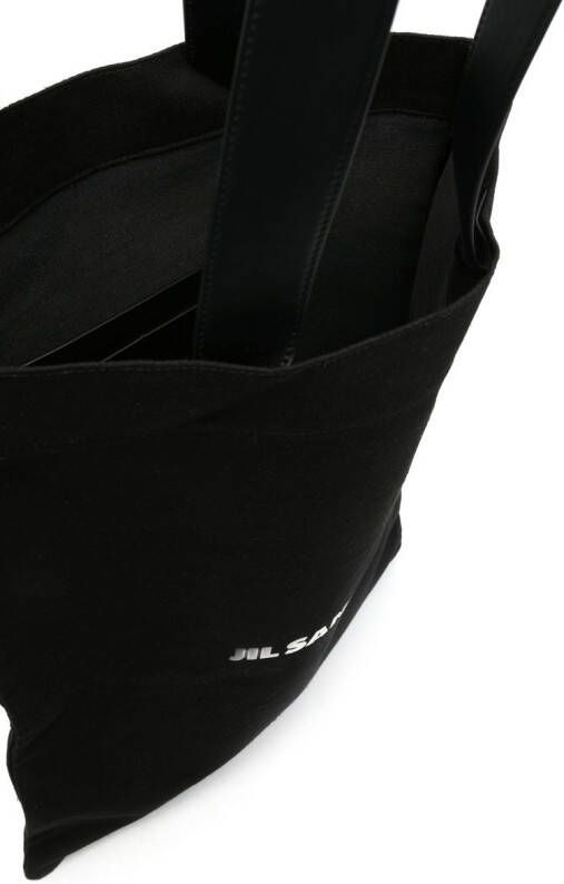 Jil Sander Canvas shopper Zwart