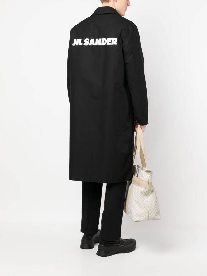 Jil Sander Jas met logoprint Zwart