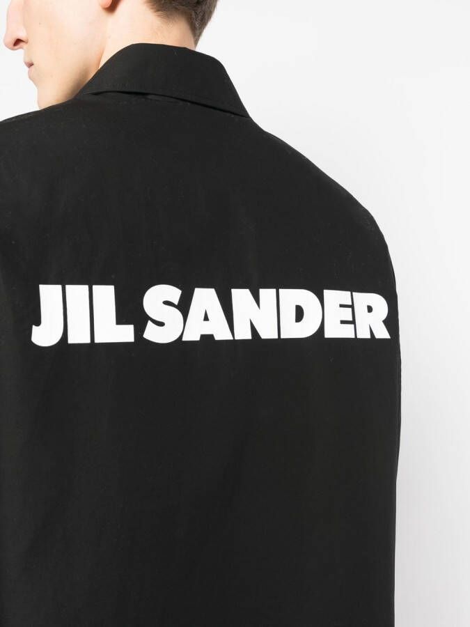 Jil Sander Jas met logoprint Zwart