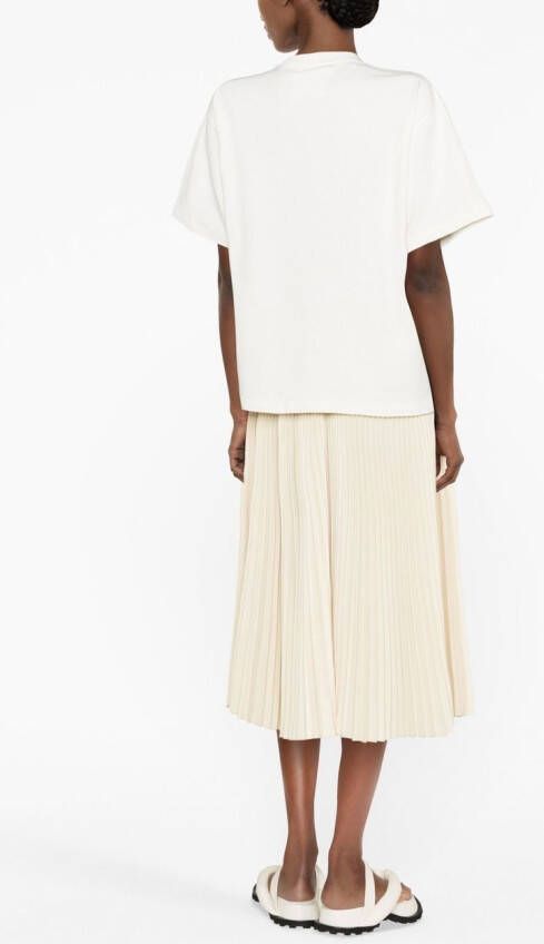 Jil Sander T-shirt met logoprint Wit