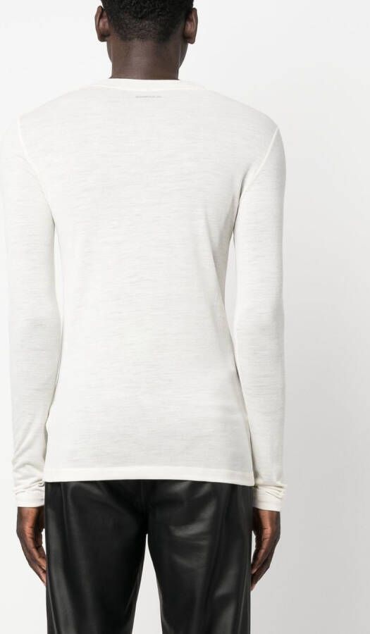Jil Sander T-shirt met logoprint Beige