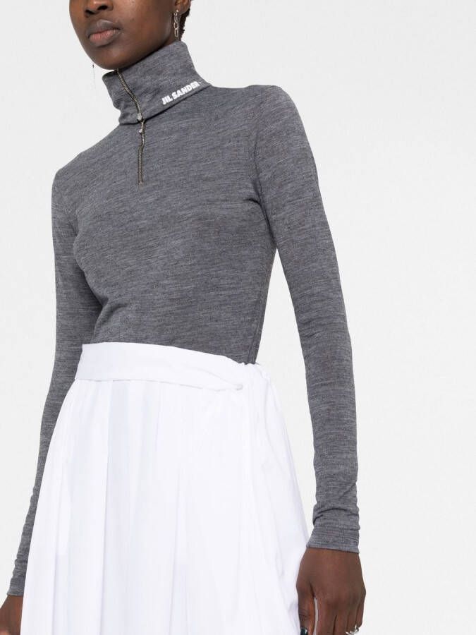 Jil Sander Gebreide top Grijs