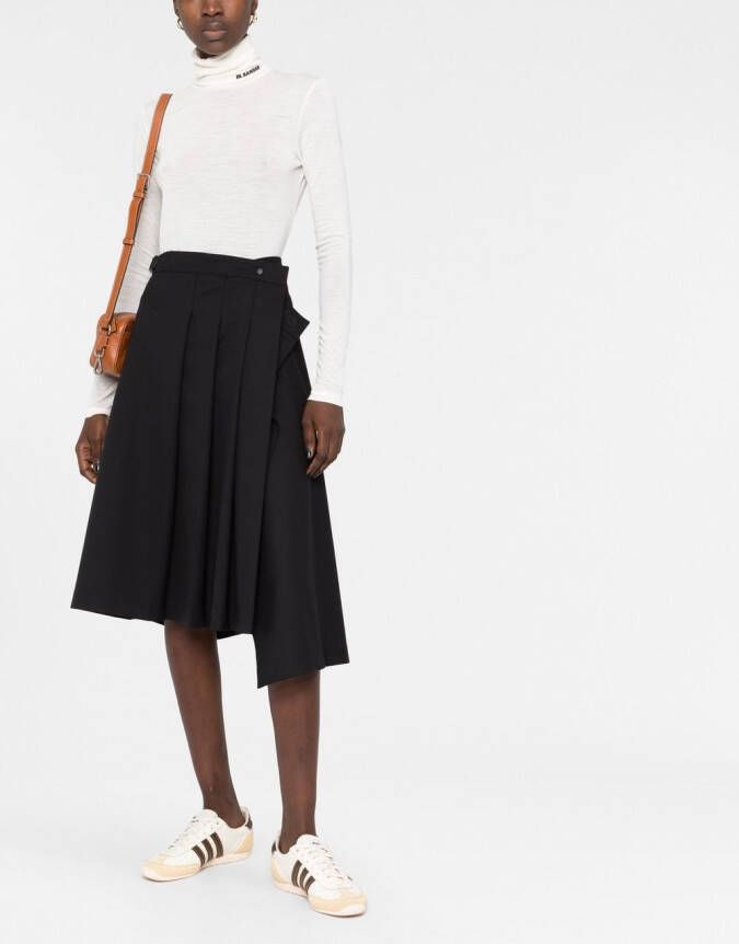 Jil Sander Top met logoprint Wit