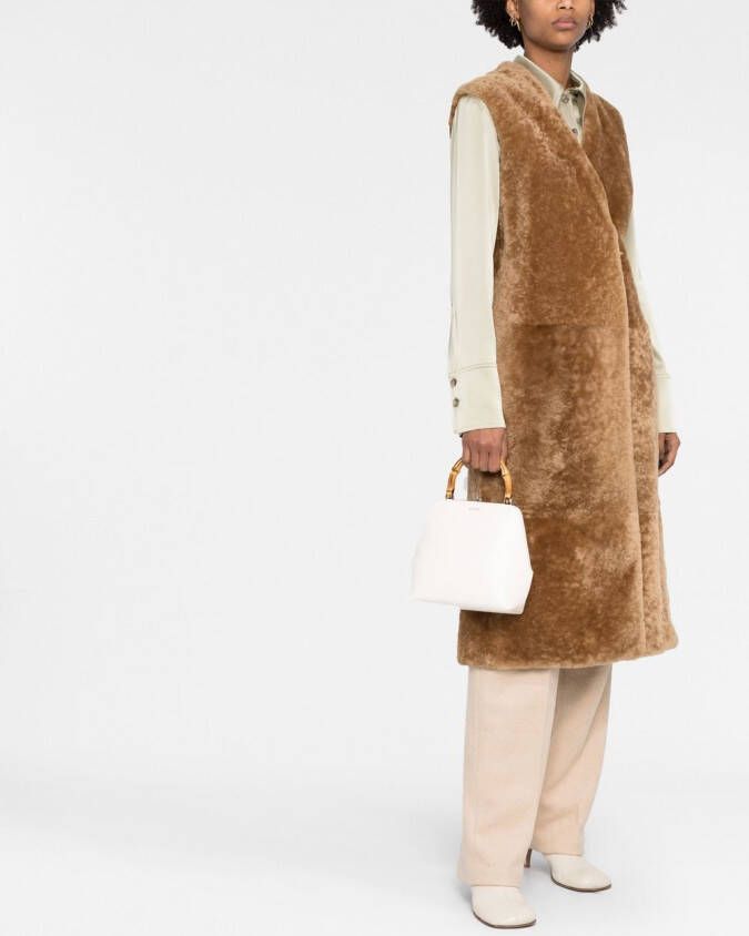Jil Sander Shopper met logoprint Wit