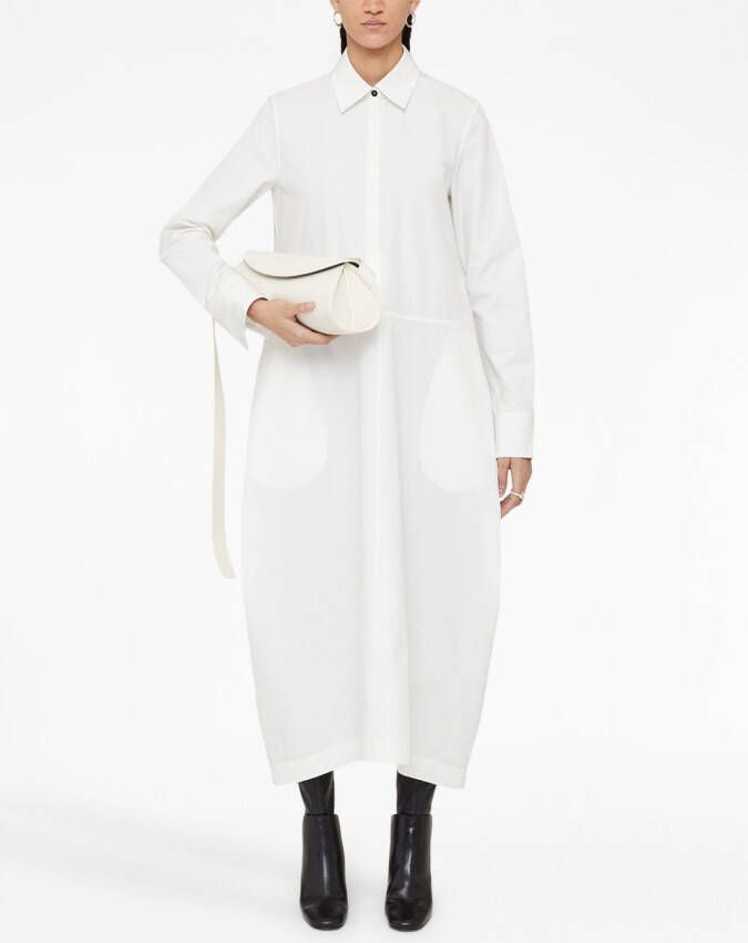 Jil Sander Jurk met lange mouwen Wit