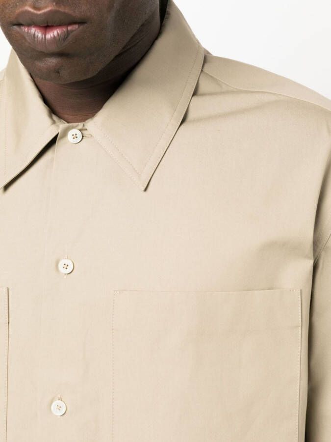 Jil Sander Katoenen overhemd Beige