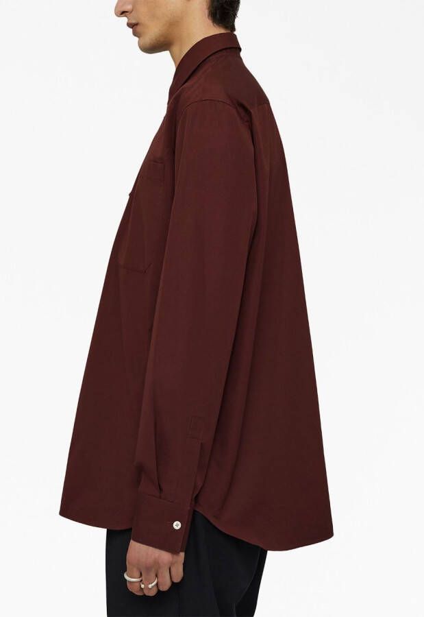 Jil Sander Overhemd met lange mouwen Rood