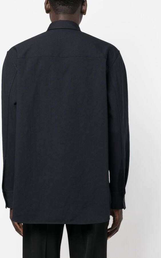Jil Sander Katoenen overhemd Blauw