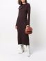 Jil Sander Maxi-jurk met asymmetrische kraag Bruin - Thumbnail 2