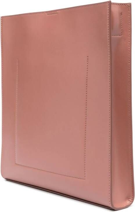 Jil Sander Tangle leren schoudertas Roze