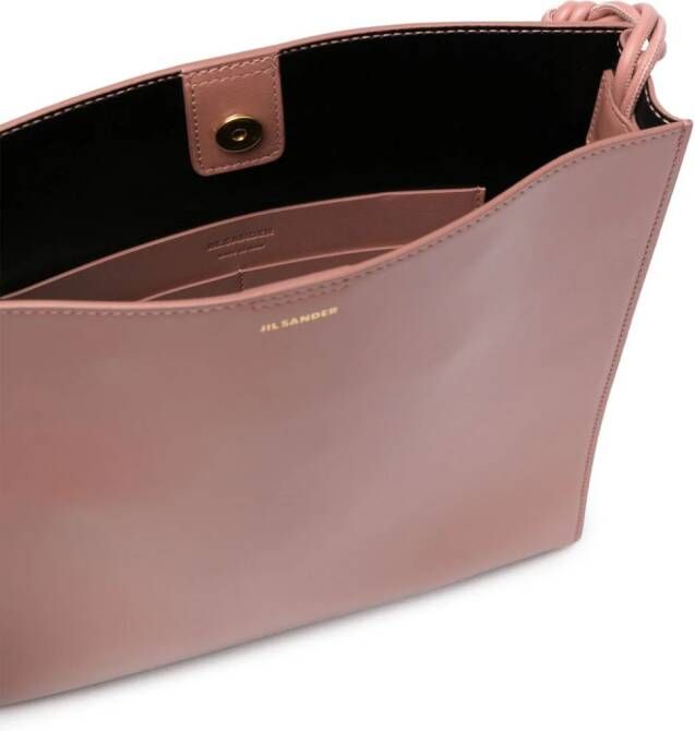 Jil Sander Tangle leren schoudertas Roze
