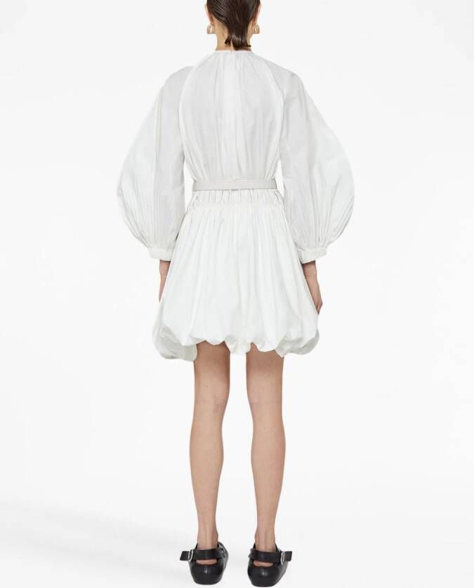 Jil Sander Mini-jurk met ceintuur Wit