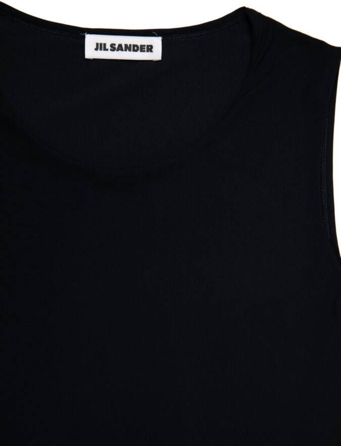 Jil Sander Mouwloze tanktop Zwart