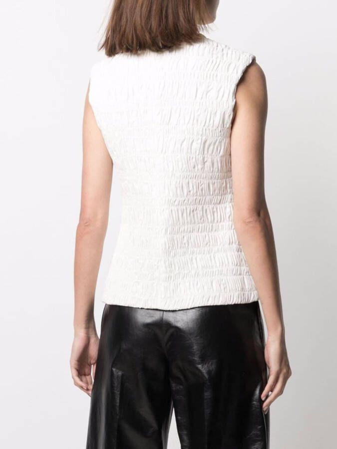 Jil Sander Mouwloze top Wit
