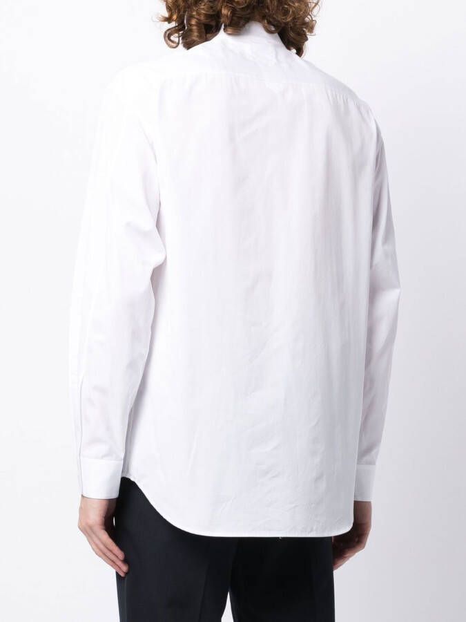 Jil Sander Overhemd met opstaande kraag Wit