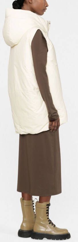 Jil Sander Oversized bodywarmer Beige