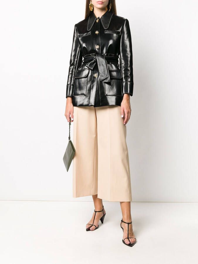 Jil Sander Pantalon met wijde pijpen Beige