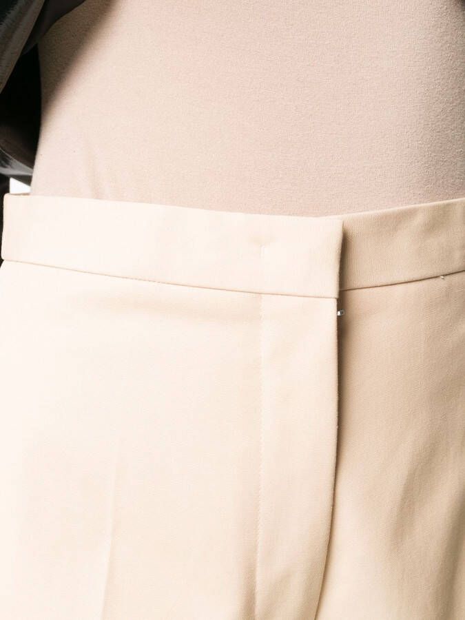 Jil Sander Pantalon met wijde pijpen Beige