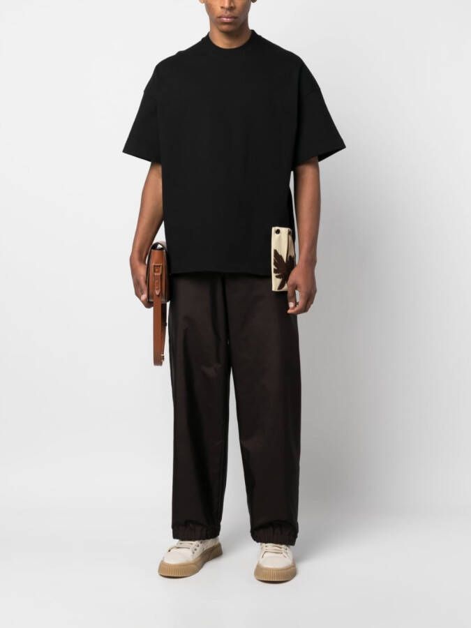 Jil Sander T-shirt met patch Zwart