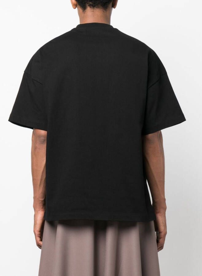 Jil Sander T-shirt met opgestikte zak Zwart