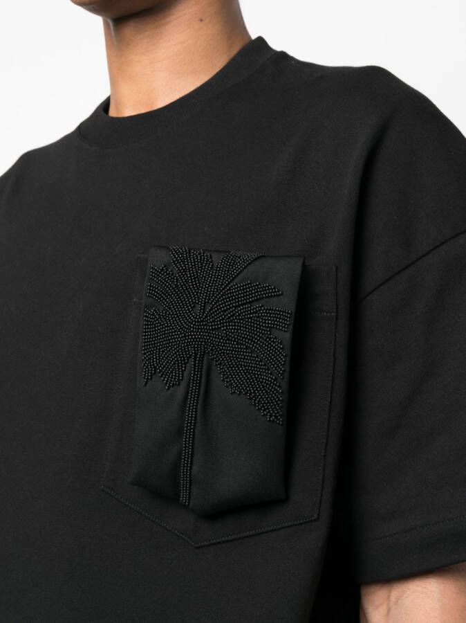 Jil Sander T-shirt met opgestikte zak Zwart