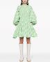 Jil Sander Geruite jurk Groen - Thumbnail 2
