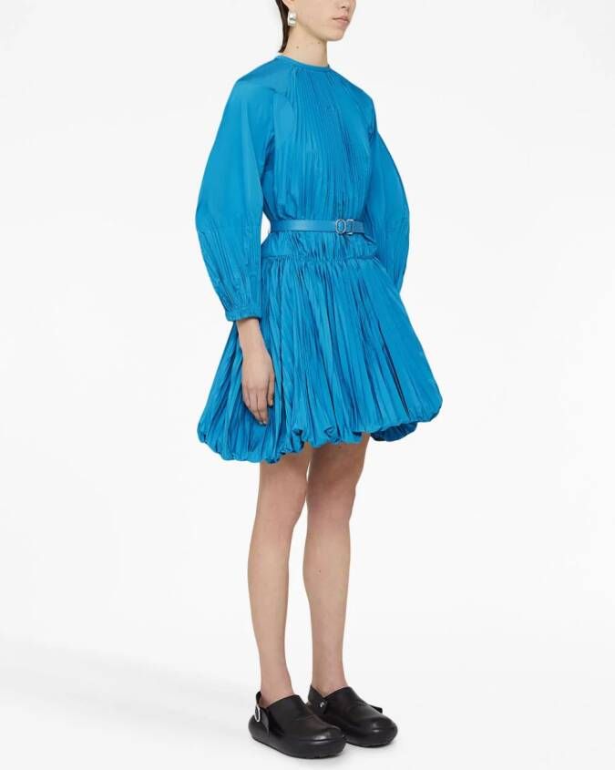 Jil Sander Plissé jurk Blauw
