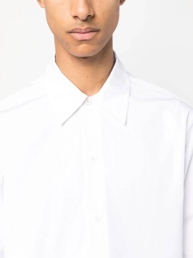 Jil Sander Overhemd met puntkraag Wit