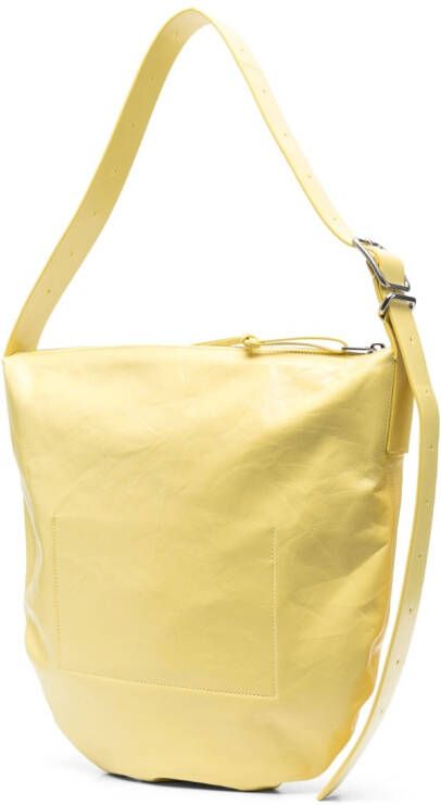 Jil Sander Leren shopper Geel